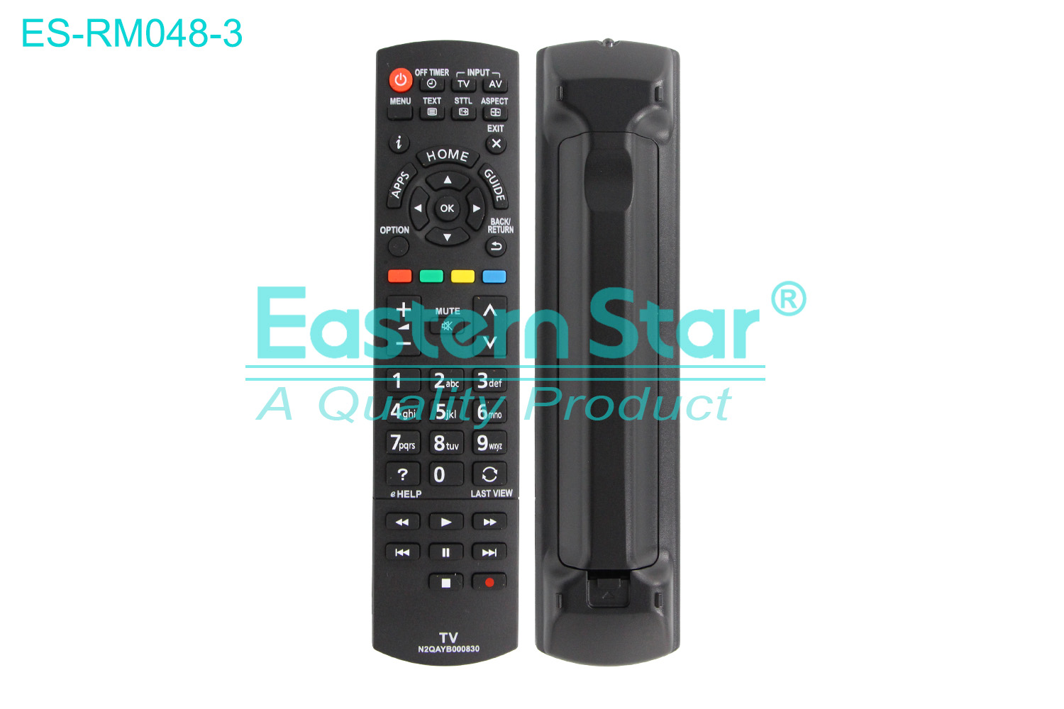 ES-RM048-3 Compatible for Panasonic Smart TV Remote Control R/M 49 Keys