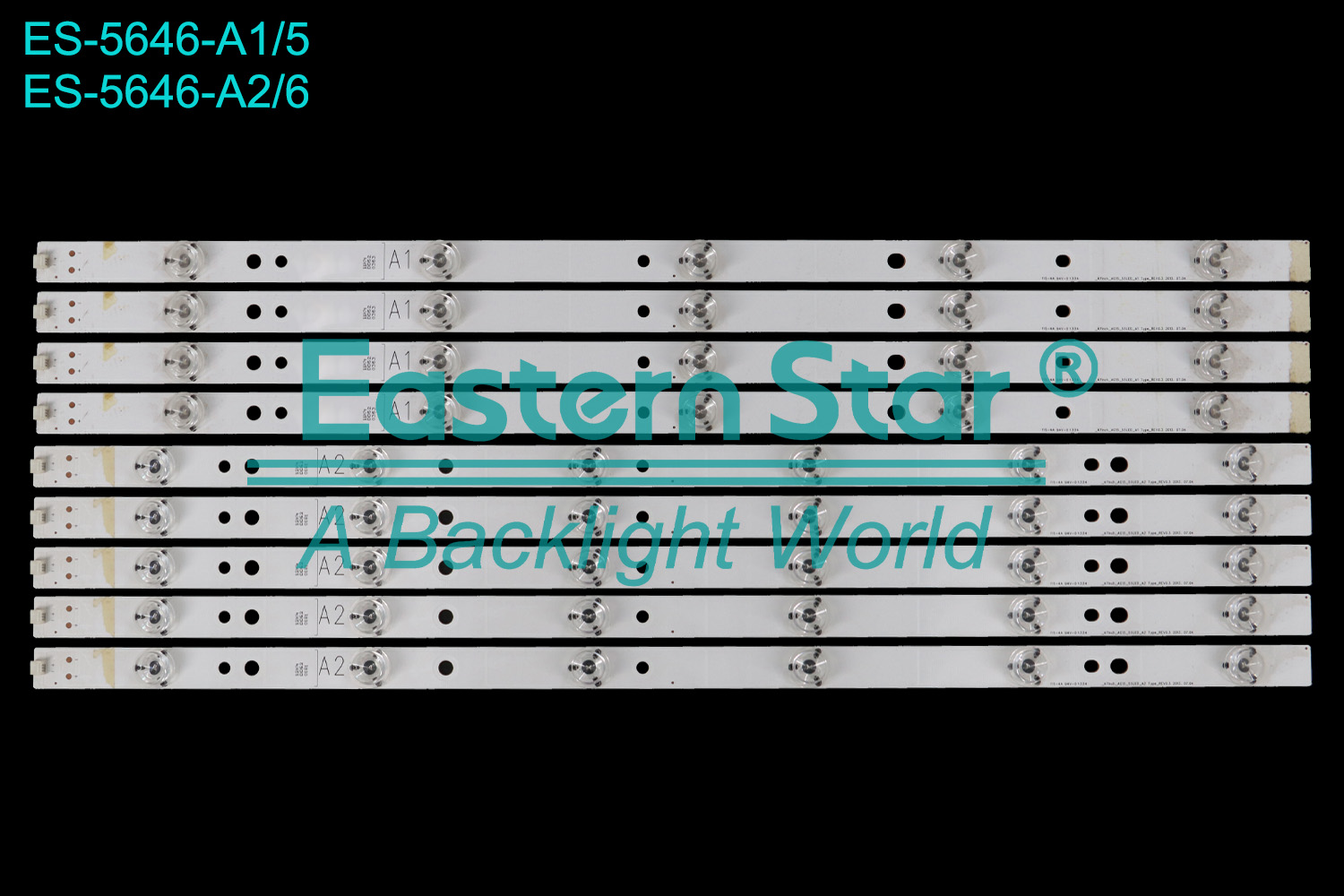 ES-5646 LED TV Backlight use for 47" Skyworth 47E660E  use for Lg_47inch_AG15_55LED_A1 Type_rev0.3, use for Lg_47inch_AG15_55LED_A2 Type_rev0.3 LED BACKLIGHT STRIP(9)