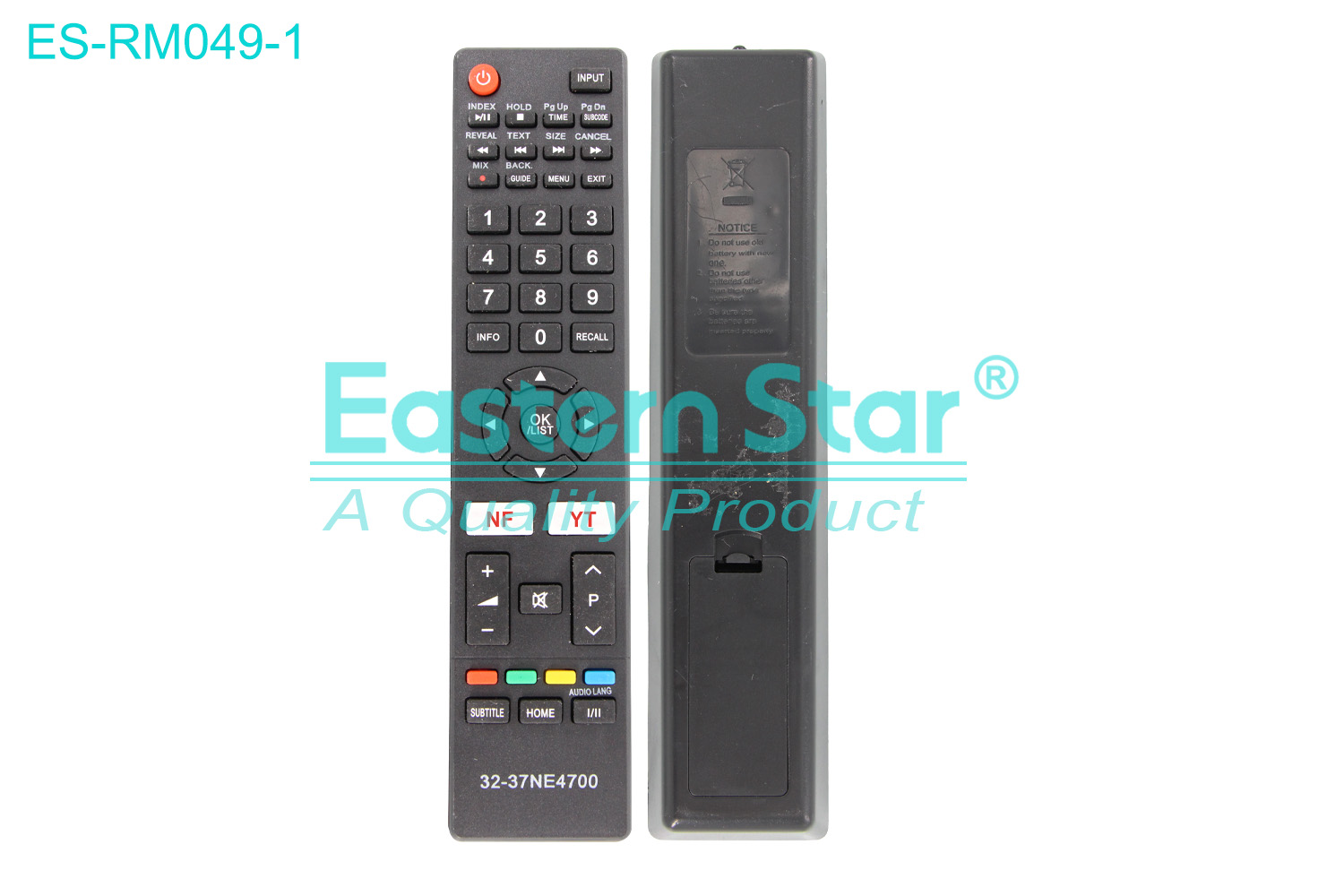 ES-RM049-1 Compatible for / Smart TV Remote Control R/M 45 Keys