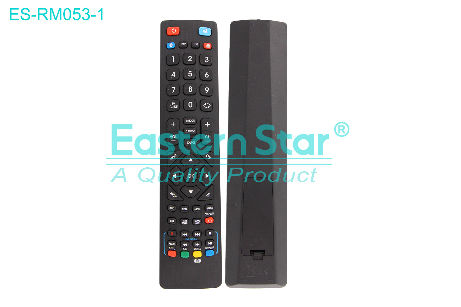 ES-RM053-1 Compatible for / Smart TV Remote Control R/M 54 Keys