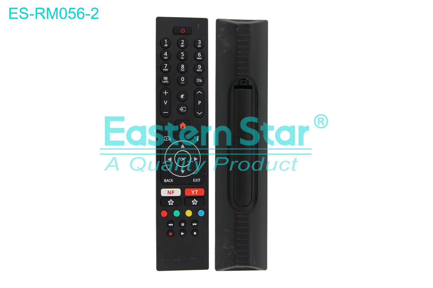 ES-RM056-2 Compatible for Vestel Smart TV Remote Control R/M 43 Keys
