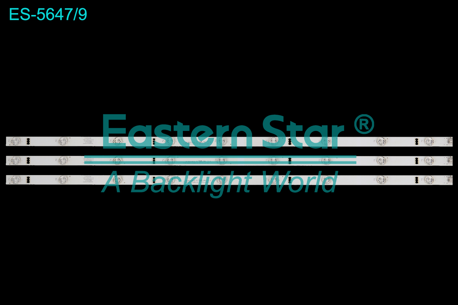 ES-5647 LED TV Backlight use for 43" Panda LED43D80S1、43V5S、L43F89S  0Y43D09-ZC22AG-02、0Y43D09-ZC22AG-04、OY43D09-ZC22AG-02、OY43D09-ZC22AG-04  LED BACKLIGHT STRIP(3)