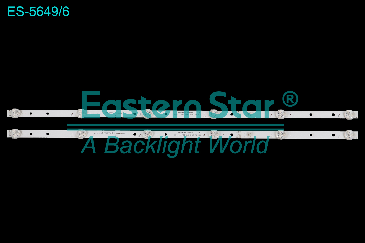 ES-5649 LED TV Backlight use for 32" Letv  D32PPHC22 D32PPHC26 HL-66320A30-0601S-07 A1 2X6  LED BACKLIGHT STRIP(2)