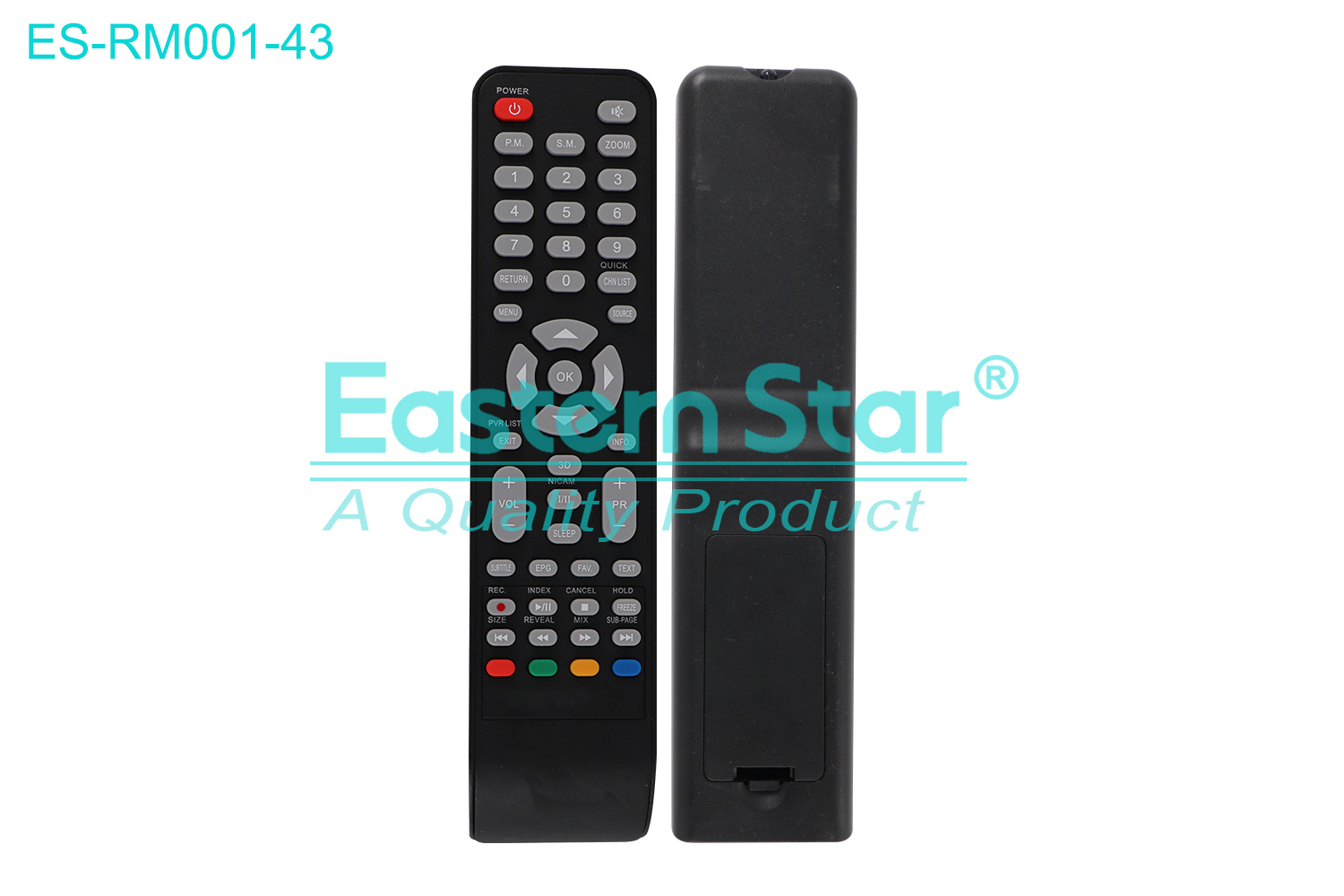ES-RM001-43 Compatible for / Smart TV Remote Control R/M 49 Keys