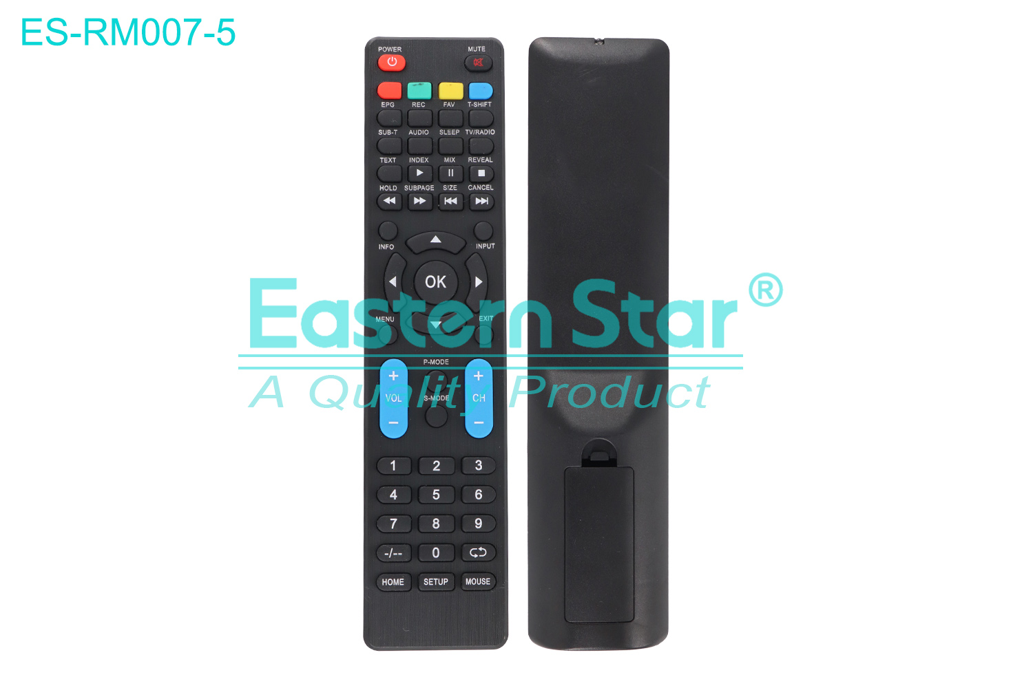 ES-RM007-5 Compatible for / Smart TV Remote Control R/M 52 Keys