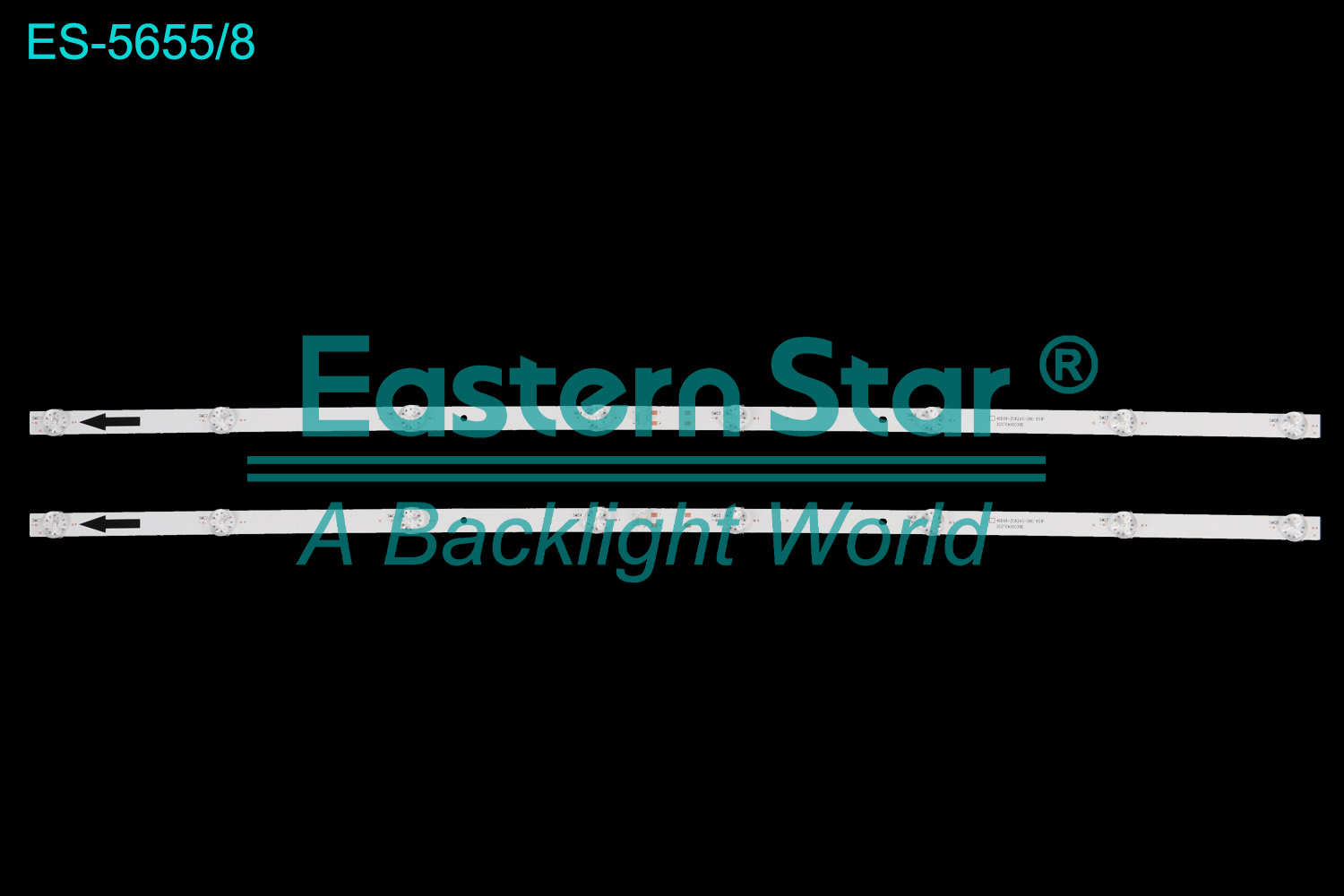 ES-5655 LED TV Backlight use for 40" Tcl / Philips HD40N200A 40PFL4775/F7  40D08-ZC62AG-08D 8S1P 303TC400038D use for TCL40D08-ZC62AG-09D  LED BACKLIGHT STRIP(2)