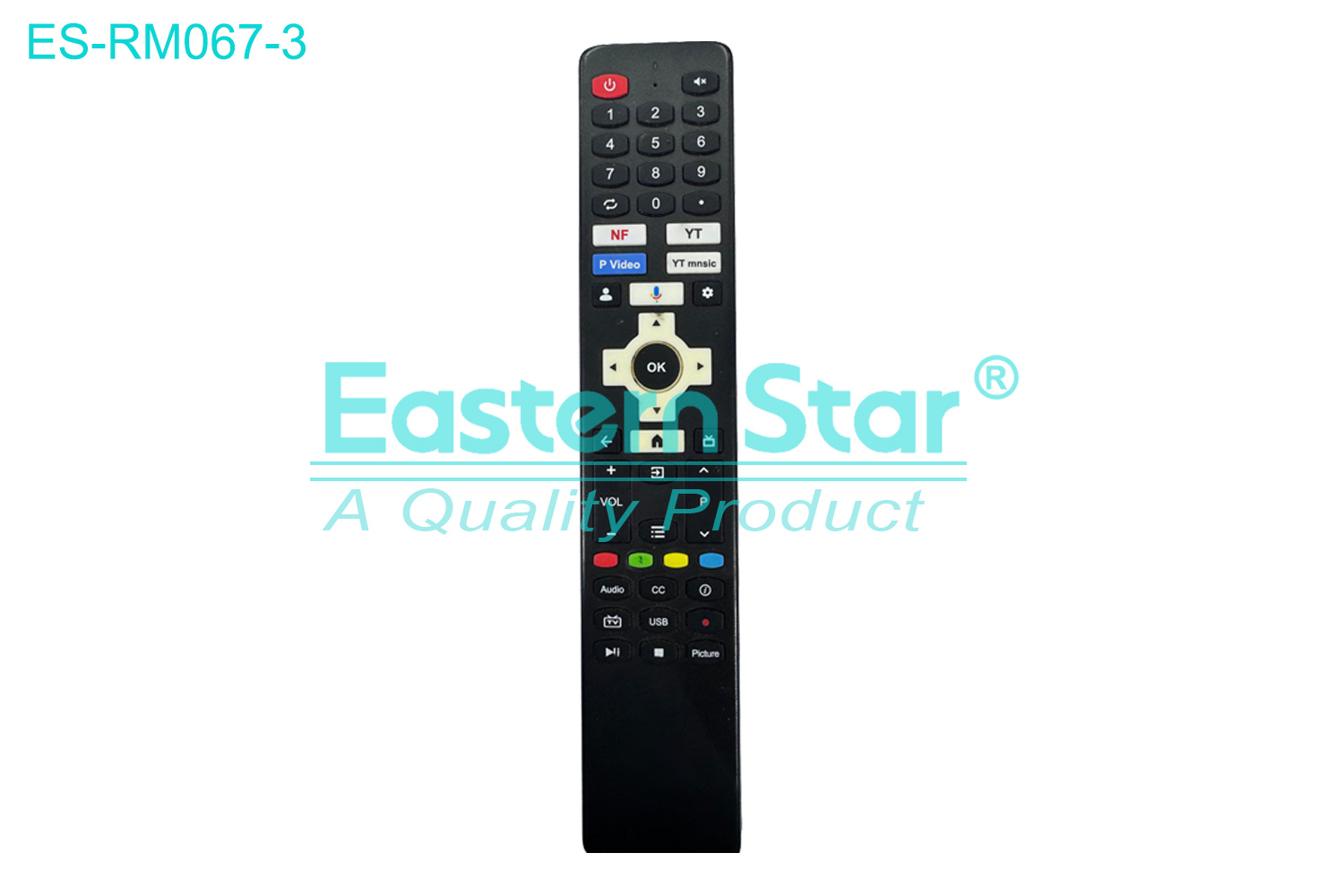 ES-RM067-3 Compatible for  / Smart TV Remote Control R/M 48 Keys