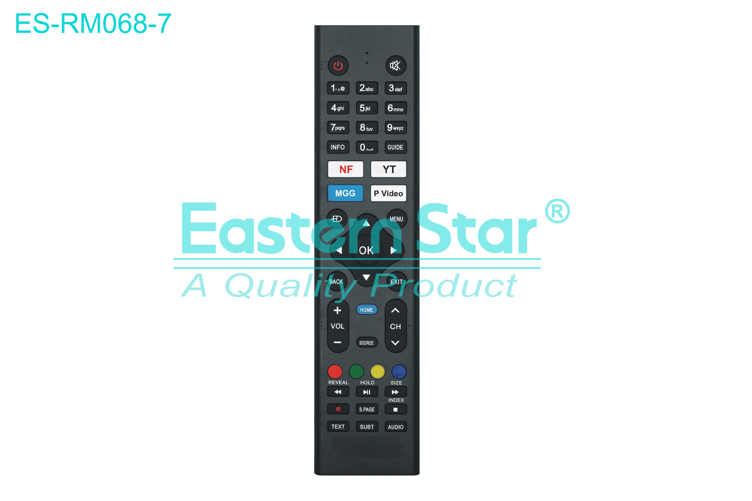ES-RM068-7 Compatible for / Smart TV Remote Control R/M 46 Keys