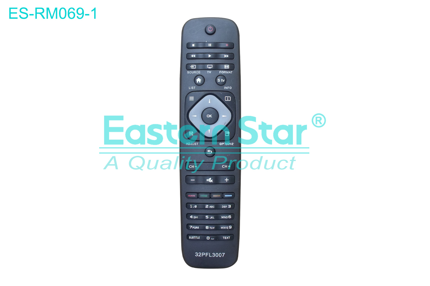 ES-RM069-1 Compatible for / Smart TV Remote Control R/M 43 Keys