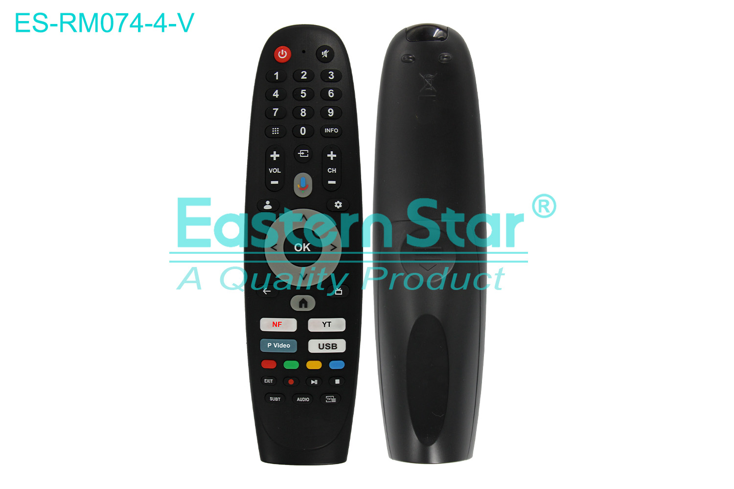 ES-RM074-4-V Compatible for / Smart TV Remote Control R/M 45 Keys