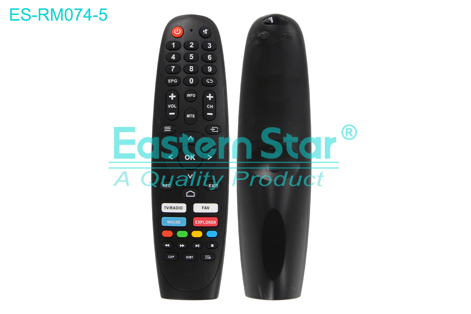 ES-RM074-5 Compatible for Dijitsu Smart TV Remote Control R/M 45 Keys