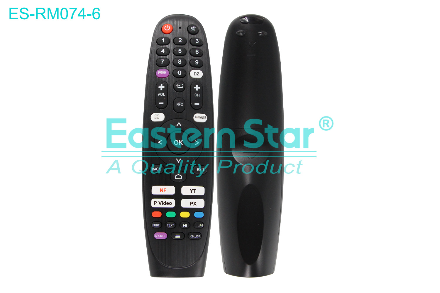 ES-RM074-6 Compatible for / Smart TV Remote Control R/M 45 Keys