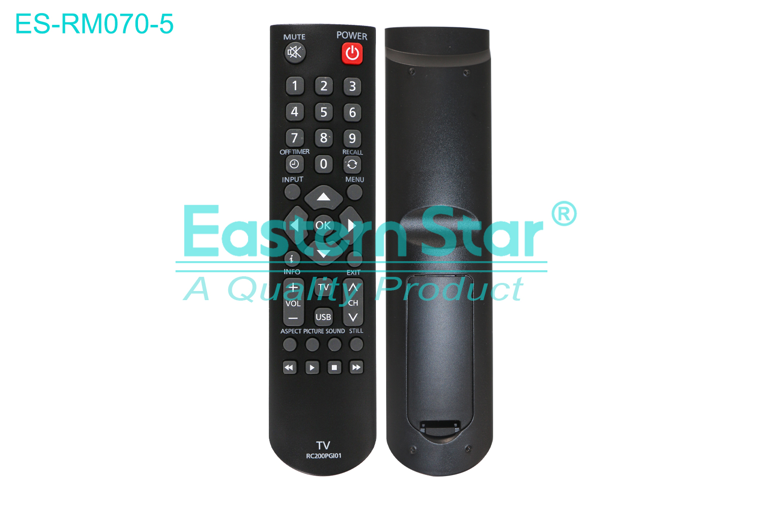 ES-RM070-5 Compatible for  Panasonic Smart TV Remote Control R/M 37 Keys