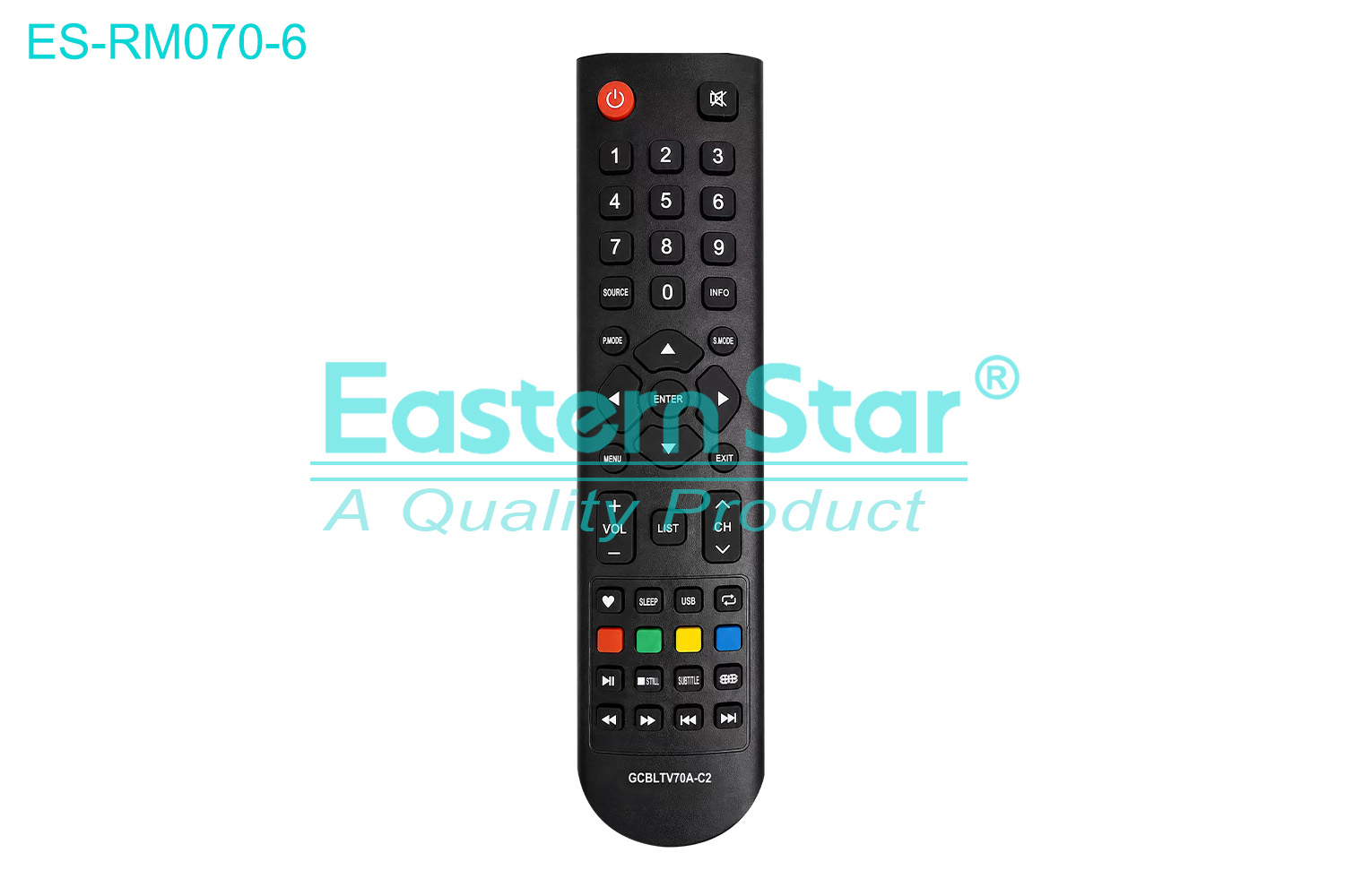 ES-RM070-6 Compatible for  Chsnghong  Smart TV Remote Control R/M 44 Keys