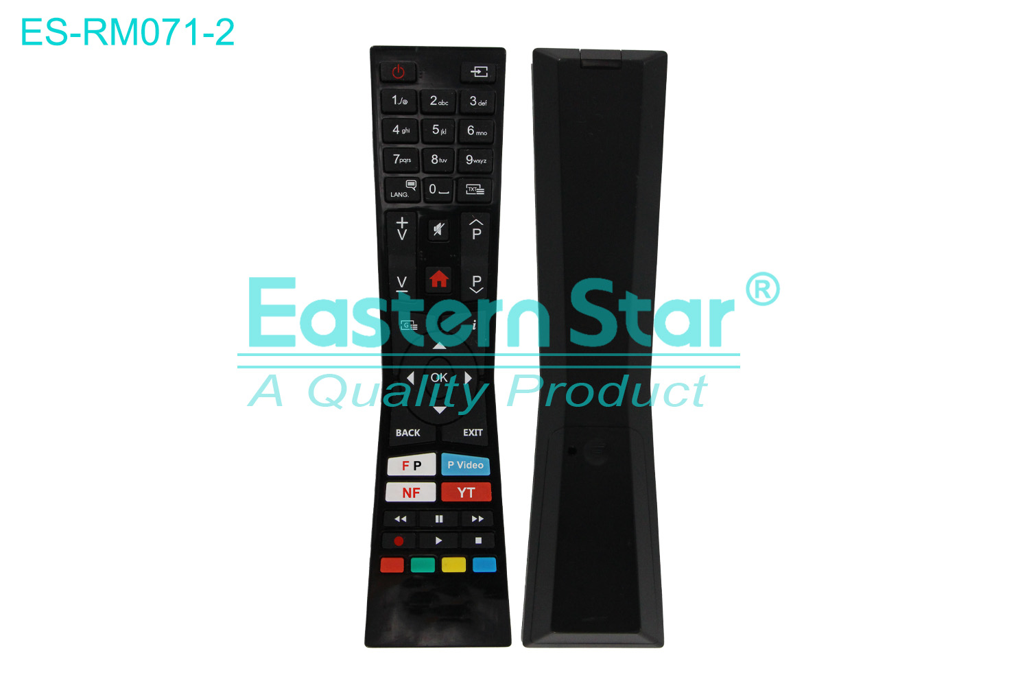 ES-RM071-2 Compatible for  Jvc Smart TV Remote Control R/M 43 Keys