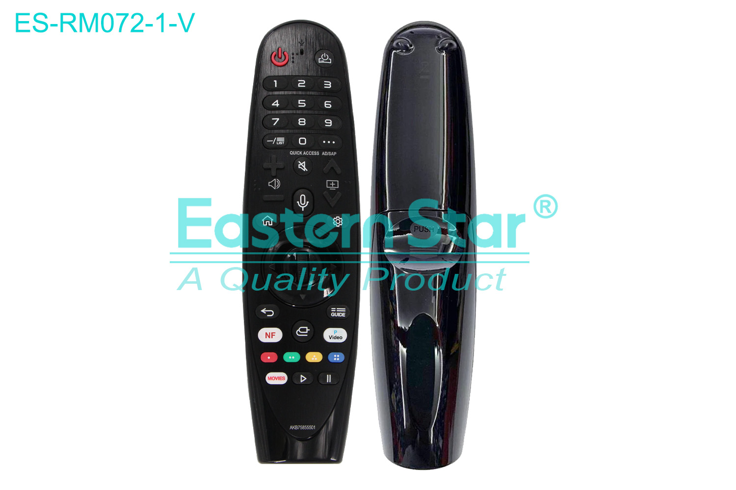 ES-RM072-1-V Compatible for  Lg Smart TV Remote Control R/M 39 Keys