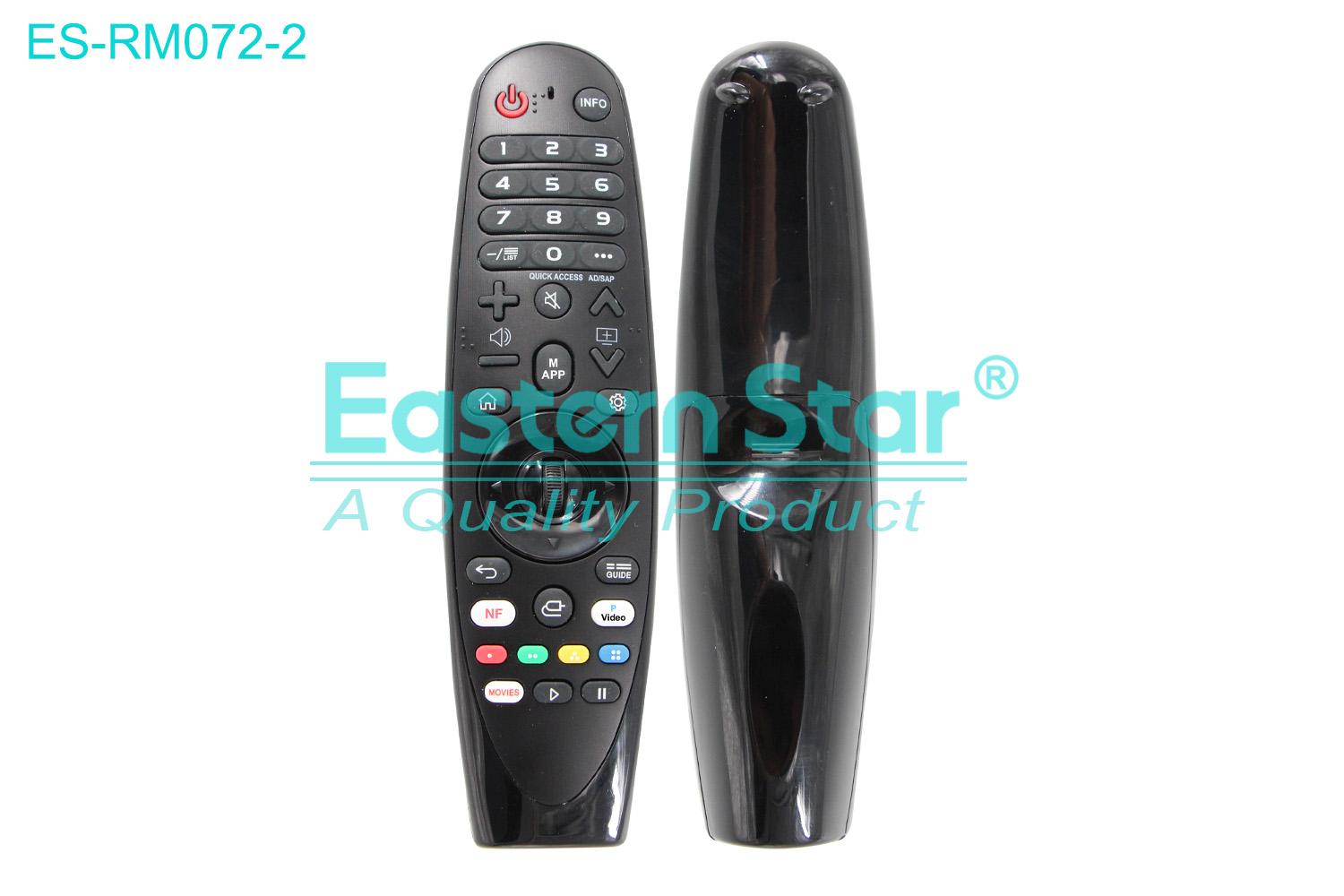 ES-RM072-2 Compatible for  / Smart TV Remote Control R/M 39 Keys