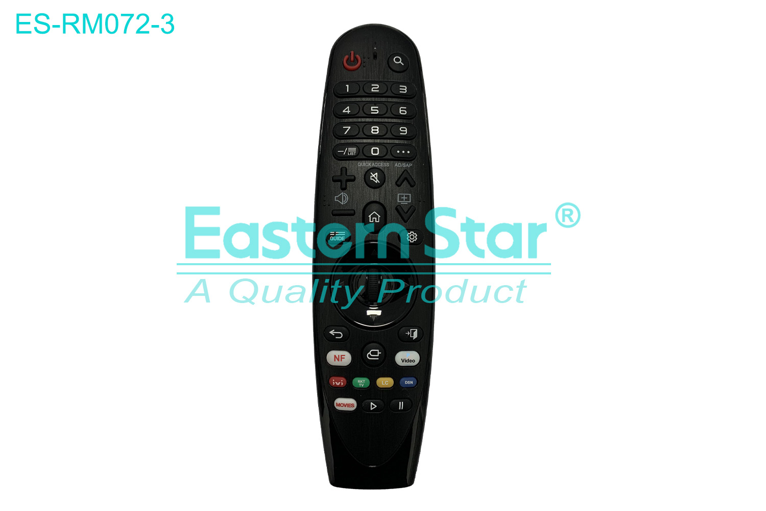 ES-RM072-3 Compatible for  / Smart TV Remote Control R/M 39 Keys