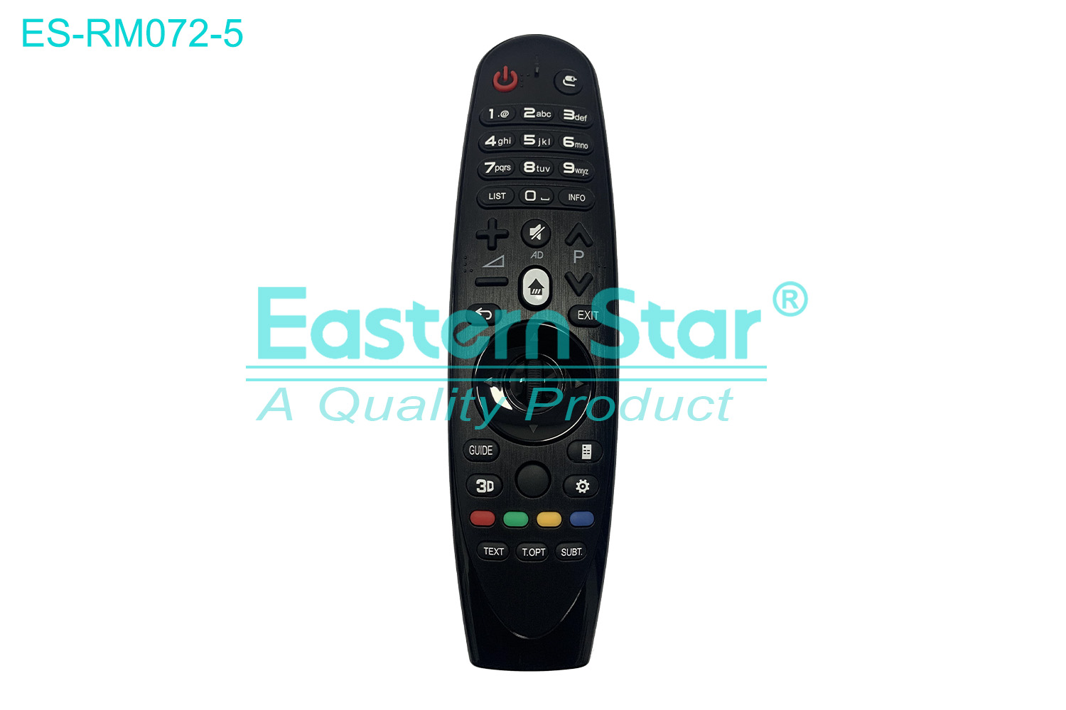 ES-RM072-5 Compatible for  / Smart TV Remote Control R/M 39 Keys