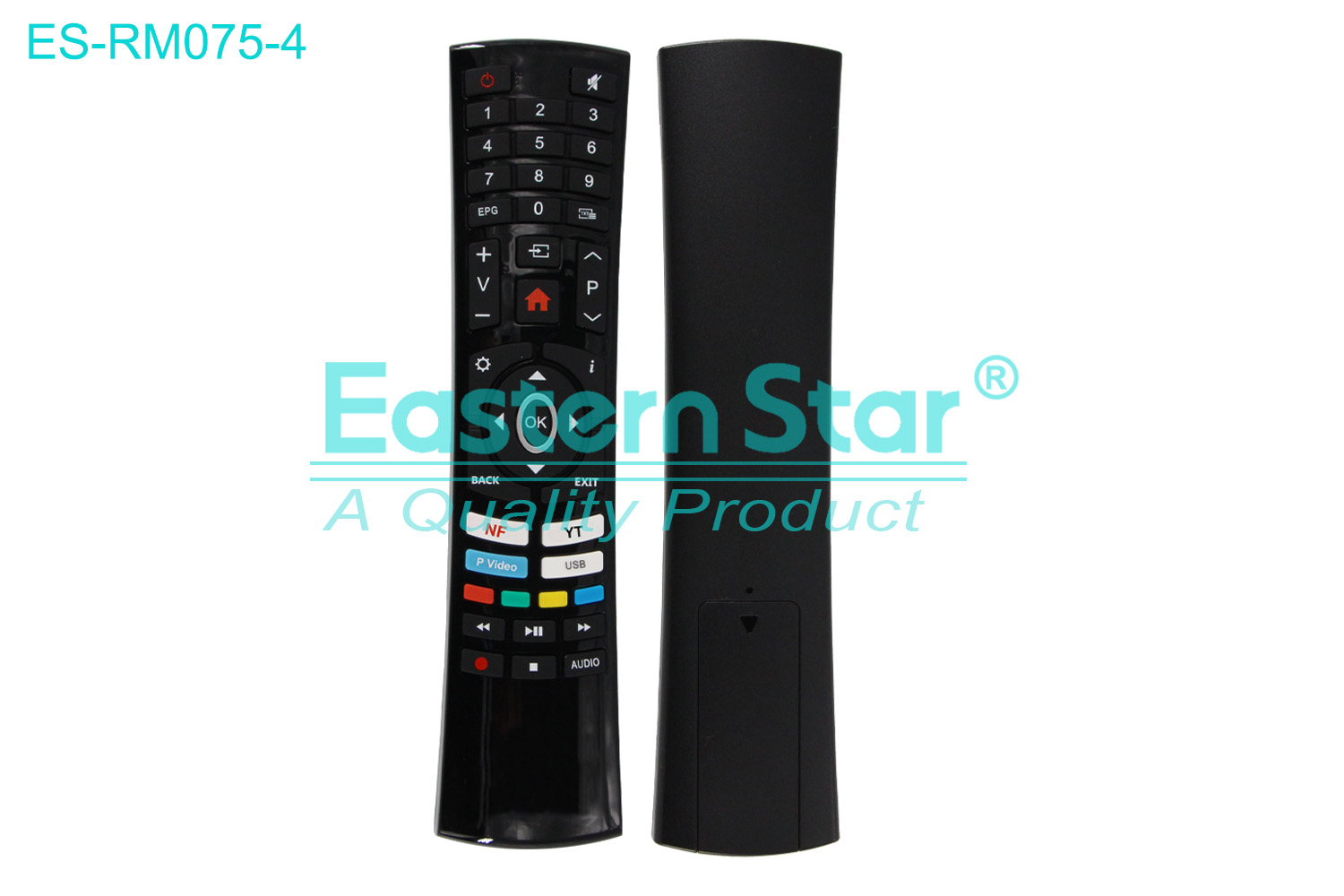 ES-RM075-4 Compatible for / Smart TV Remote Control R/M 43 Keys