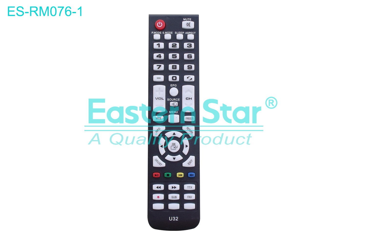 ES-RM076-1 Compatible for / Smart TV Remote Control R/M 49 Keys