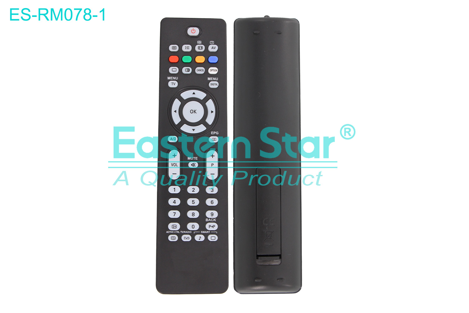 ES-RM078-1 Compatible for / Smart TV Remote Control R/M 43 Keys