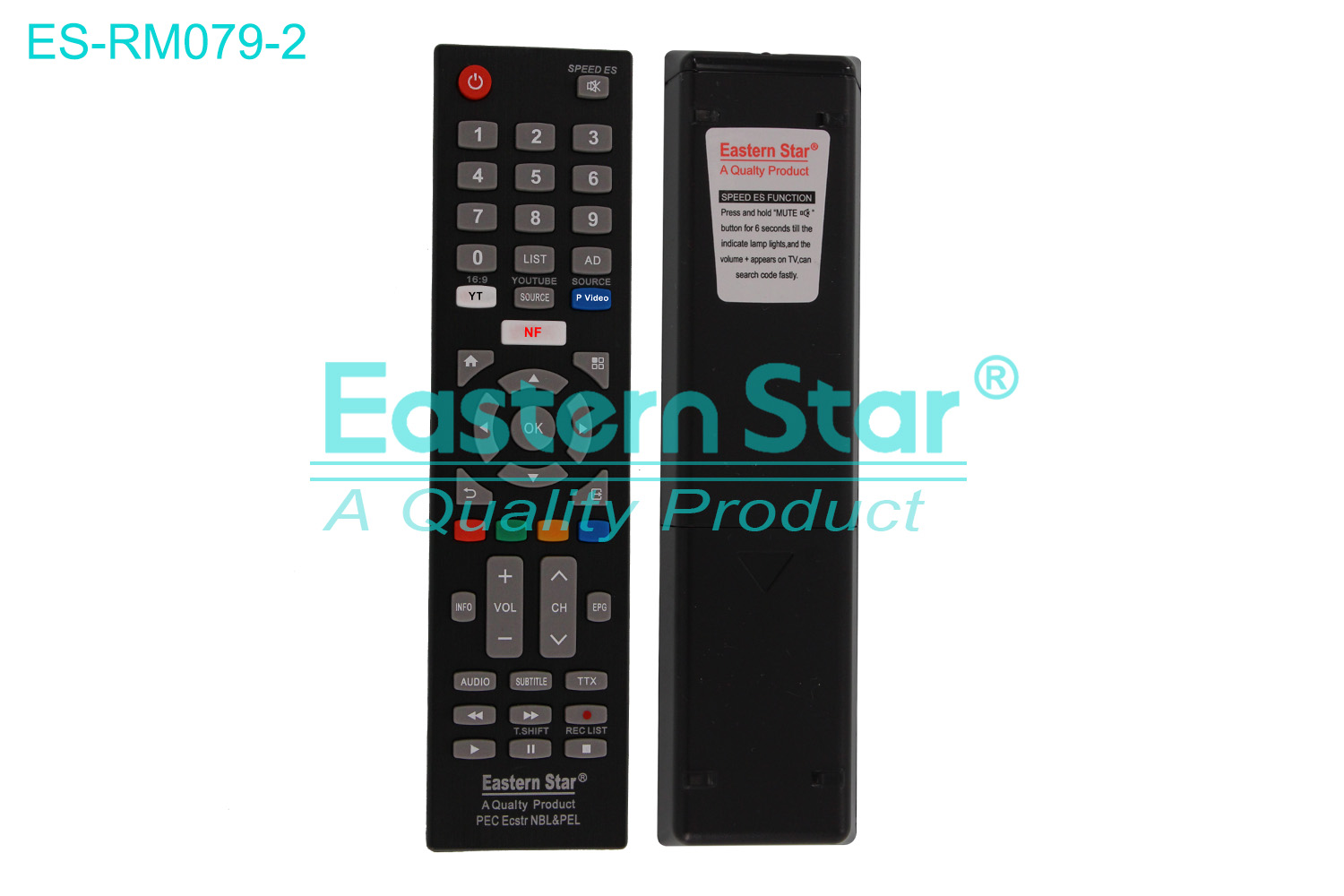 ES-RM079-2 Compatible for / Smart TV Remote Control R/M 46 Keys