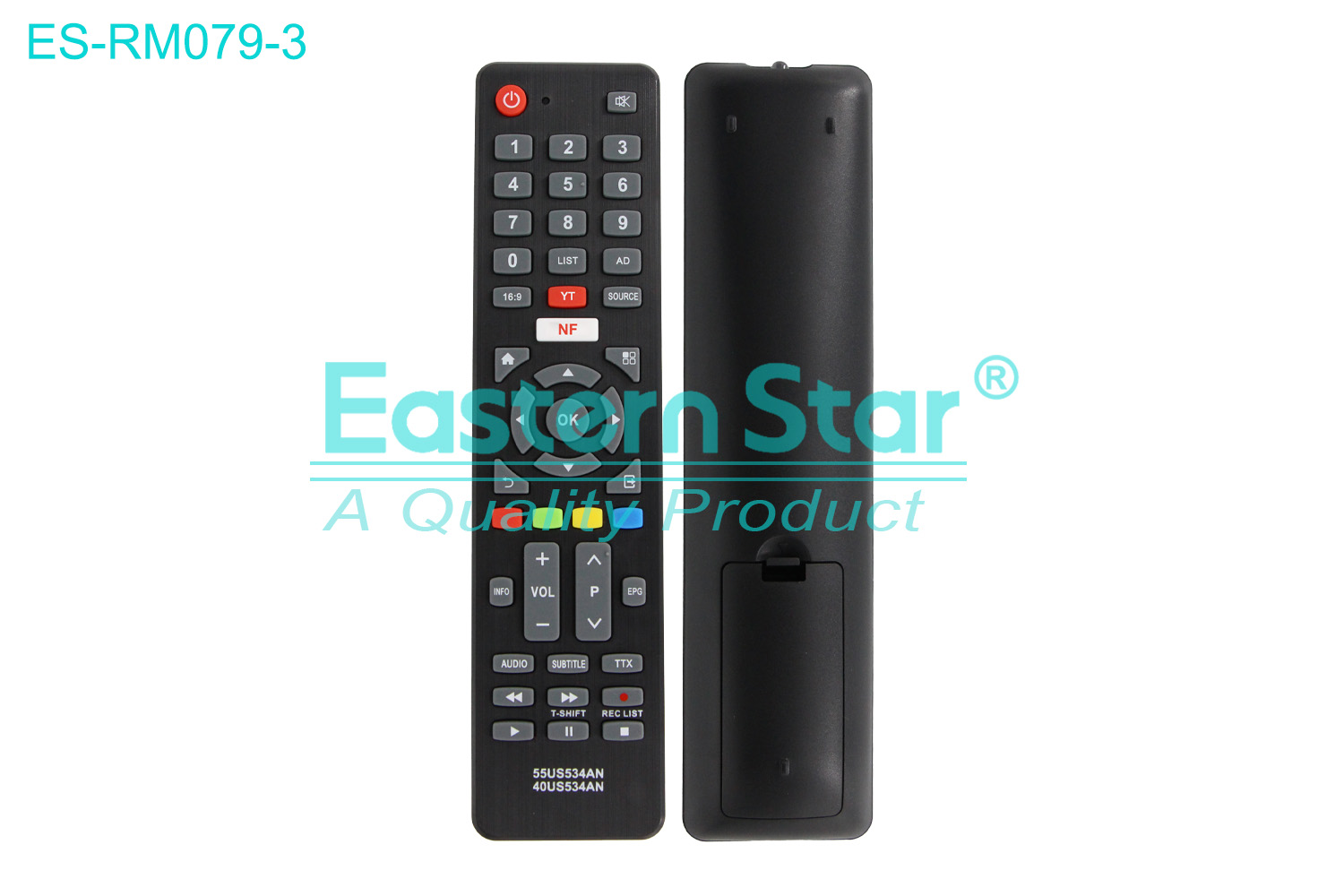 ES-RM079-3 Compatible for / Smart TV Remote Control R/M 46 Keys