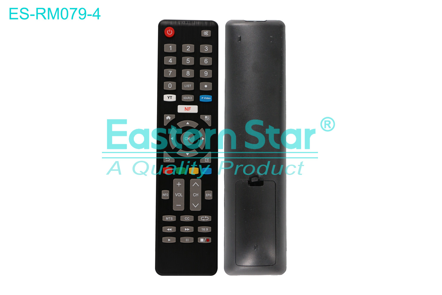ES-RM079-4 Compatible for Aiwa Smart TV Remote Control R/M 46 Keys