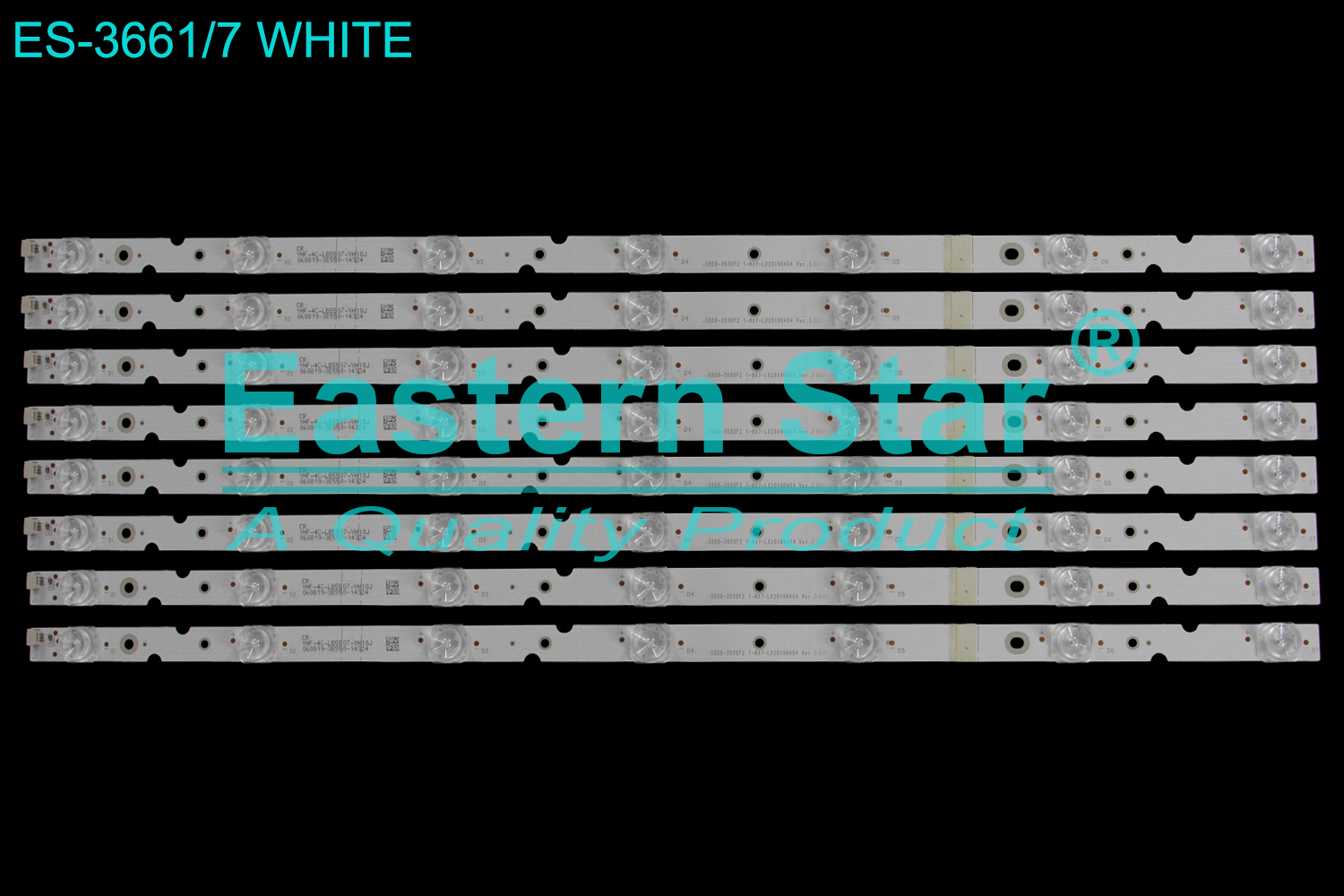 ES-3661 LED TV Backlight use for 55" Tcl 55S525 55S525LAAA 4C-LB5507-YH10J  Tcl-55D8-3030F2 1-8X7-LX20190404 VER.5  E496757  LED STRIP(8)
