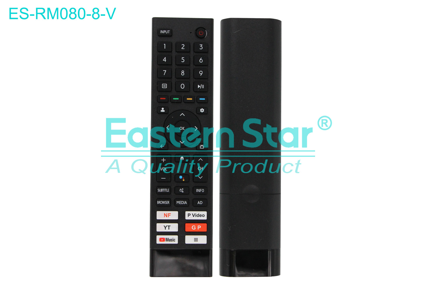 ES-RM080-8-V Compatible for / Smart TV Remote Control R/M 45 Keys