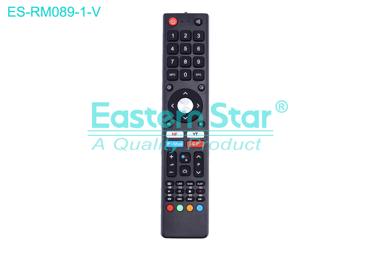 ES-RM089-1-V Compatible for / Smart TV Voice Remote Control R/M 49 Keys