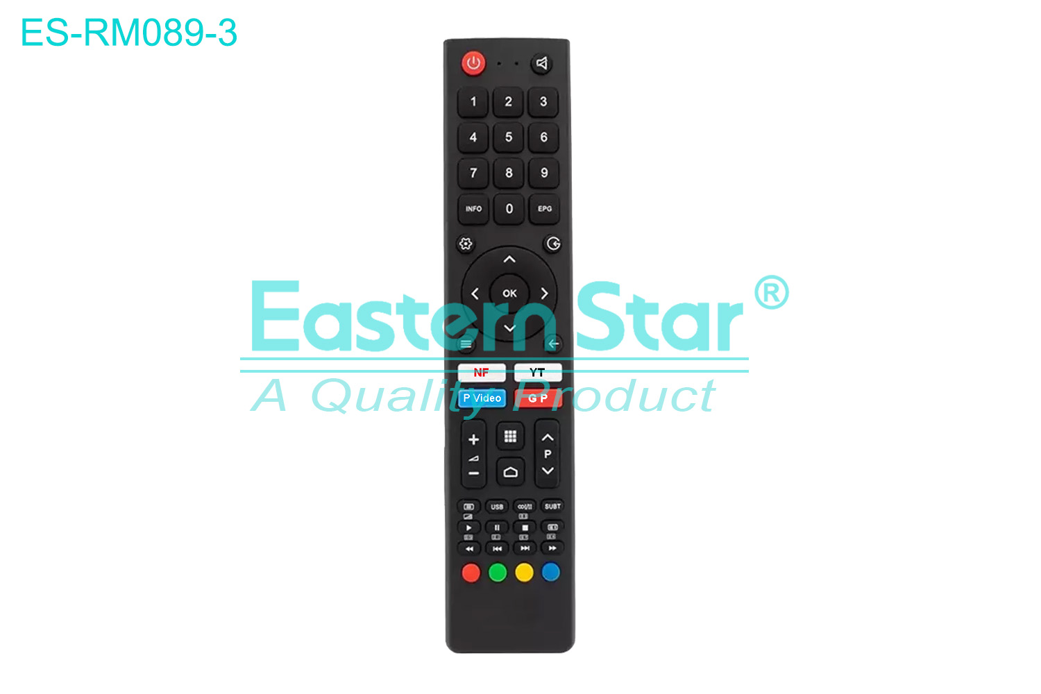 ES-RM089-3 Compatible for / Smart TV Remote Control R/M 49 Keys