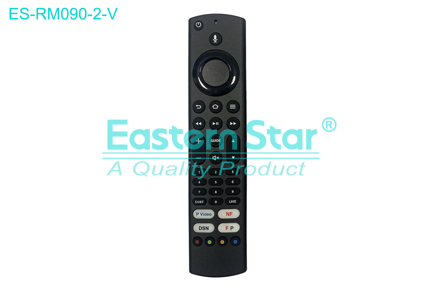 ES-RM090-2-V Compatible for / Smart TV Voice Remote Control R/M 38 Keys