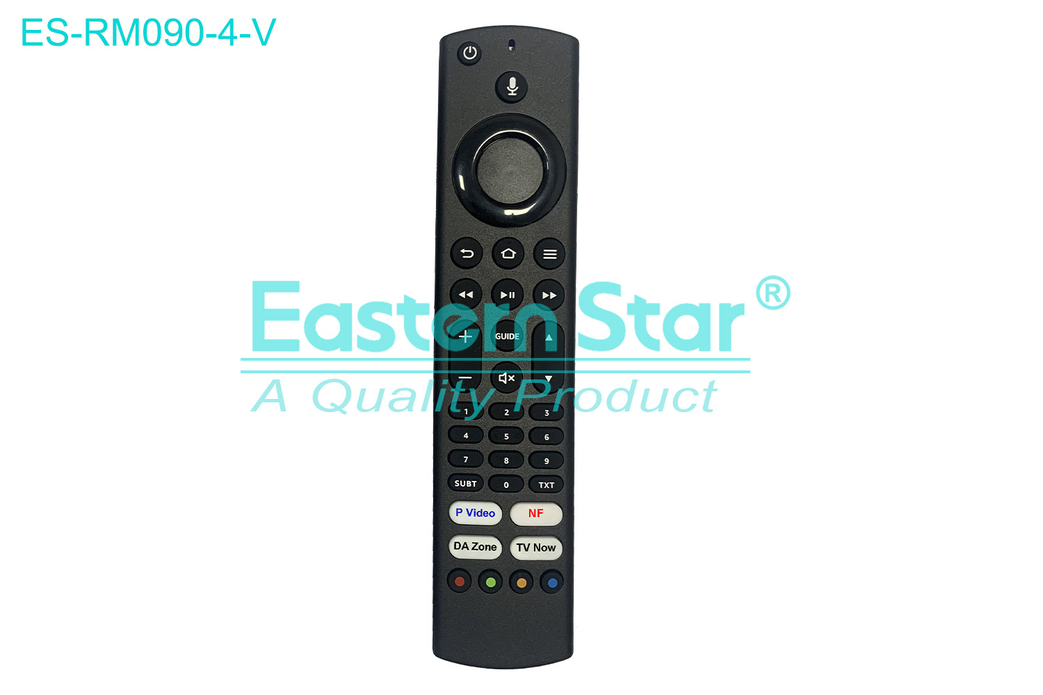 ES-RM090-4-V Compatible for / Smart TV Voice Remote Control R/M 38 Keys