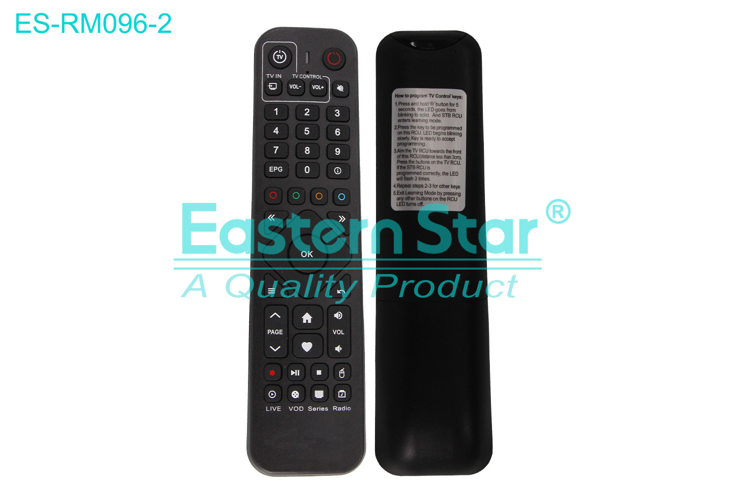 ES-RM096-2 Compatible for / Smart TV Remote Control R/M 45 Keys