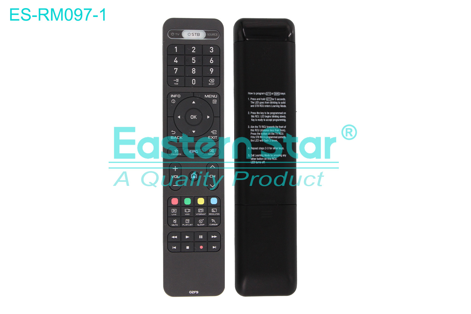 ES-RM097-1 Compatible for / Smart TV Remote Control R/M 52 Keys