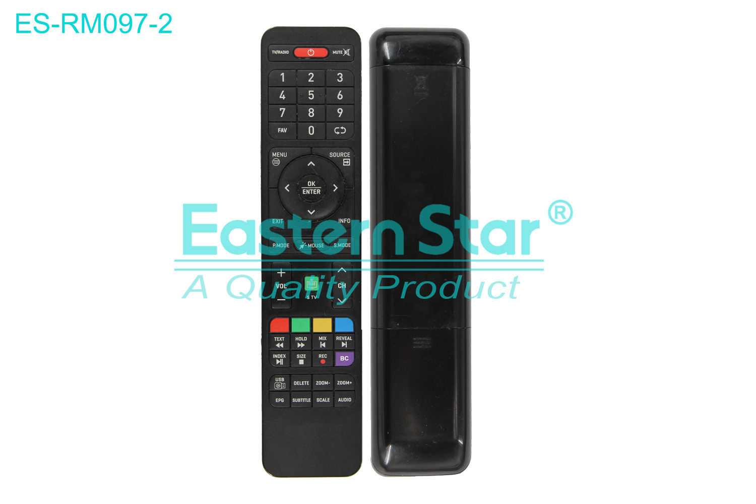 ES-RM097-2 Compatible for / Smart TV Remote Control R/M 52 Keys