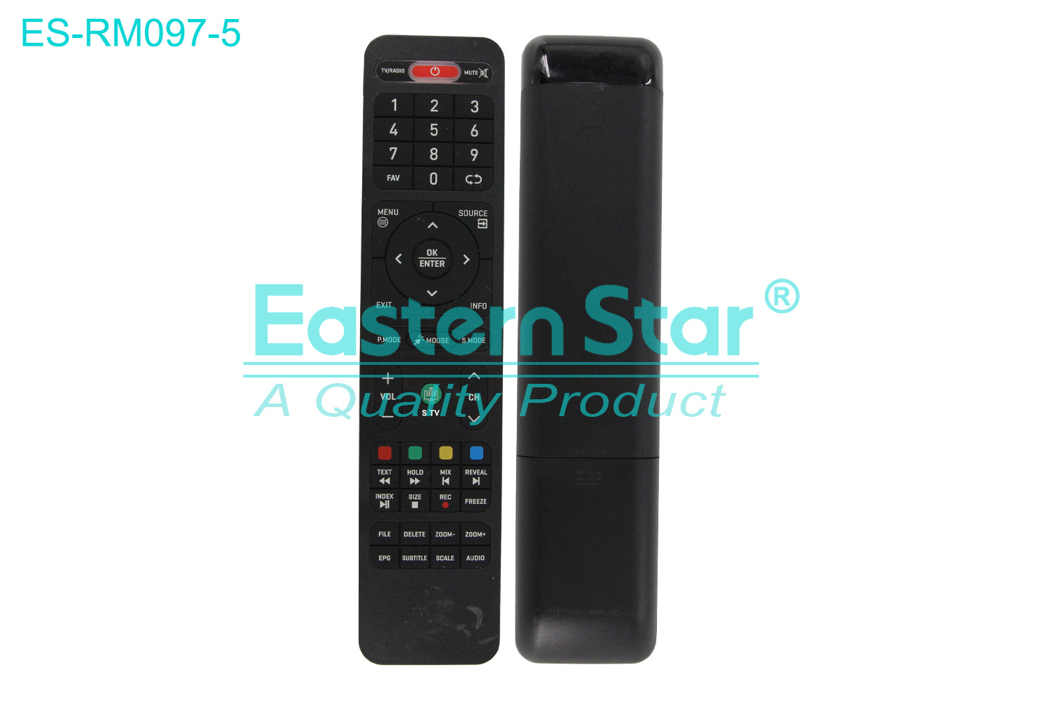 ES-RM097-5 Compatible for Onvo Smart TV Remote Control R/M 52 Keys