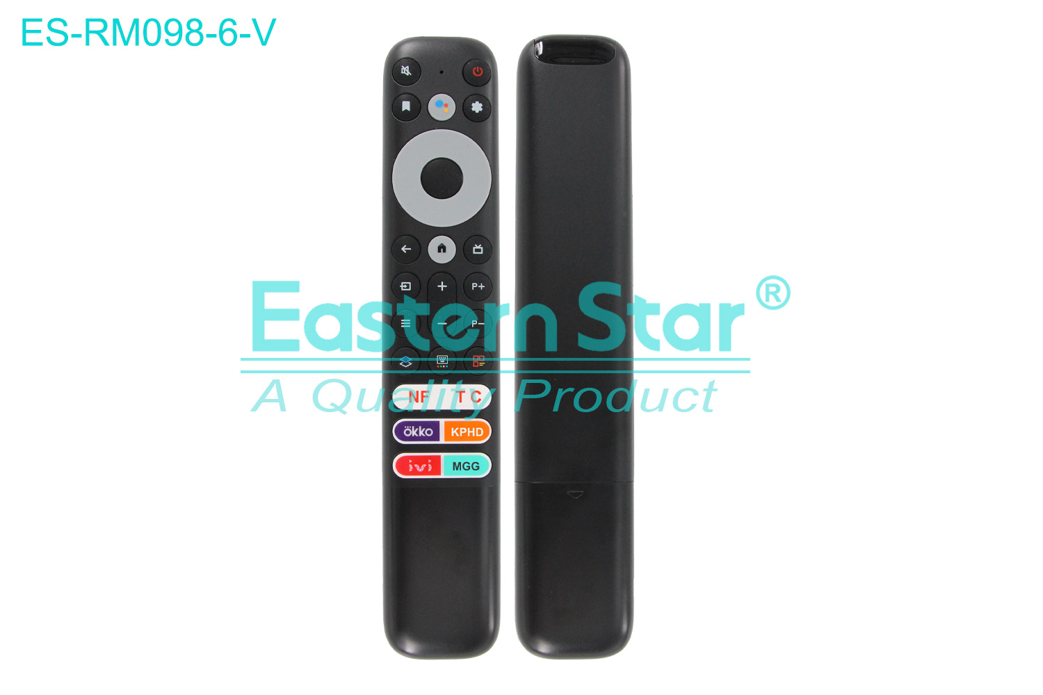 ES-RM098-6-V Compatible for Tcl Smart TV Voice Remote Control R/M 28 Keys