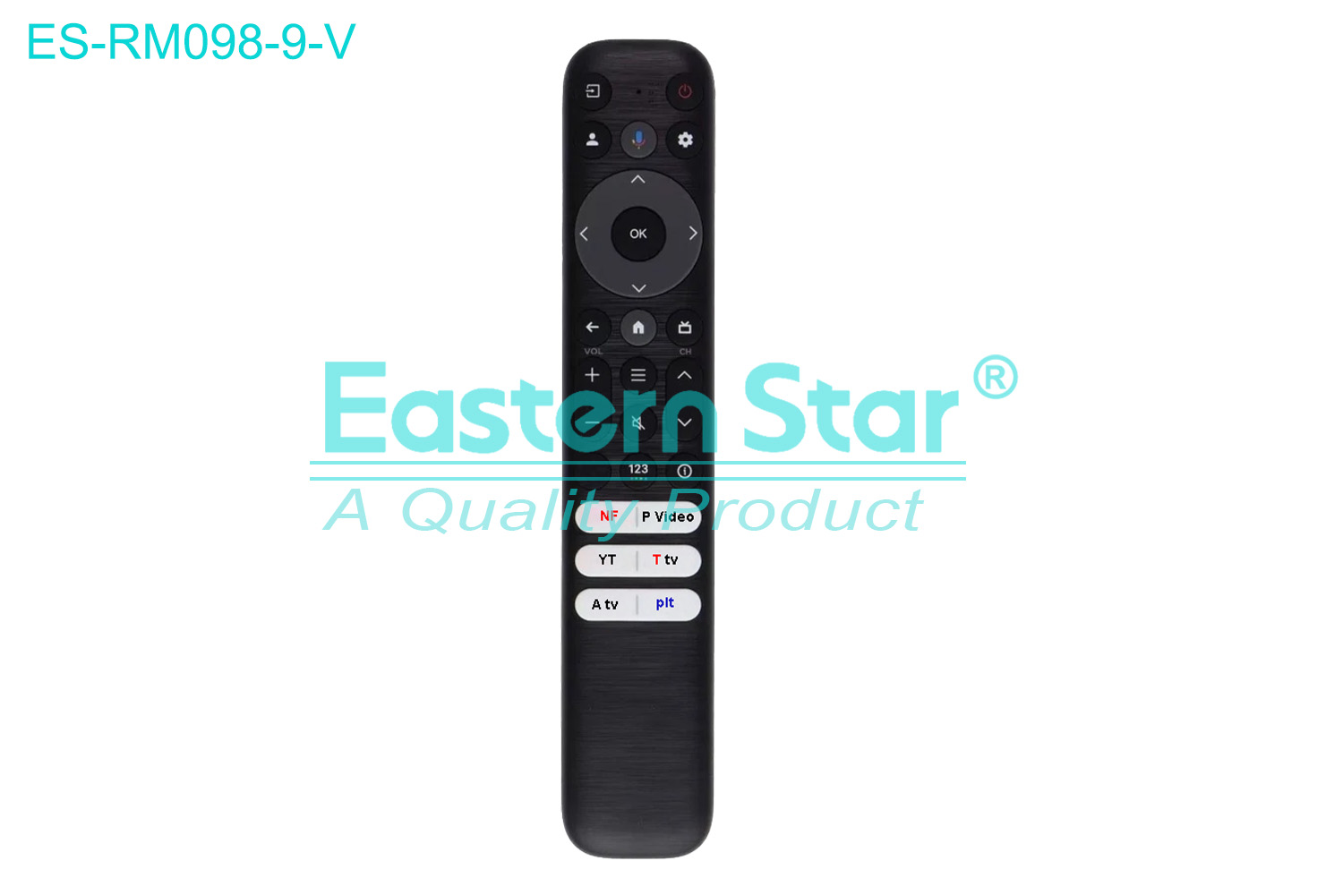 ES-RM098-9-V Compatible for / Smart TV Voice Remote Control R/M 28 Keys