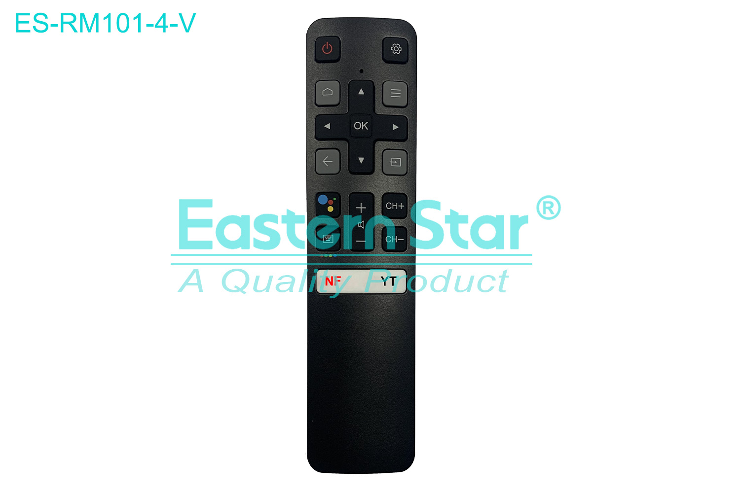 ES-RM101-4-V Compatible for / Smart TV Voice Remote Control R/M 19 Keys