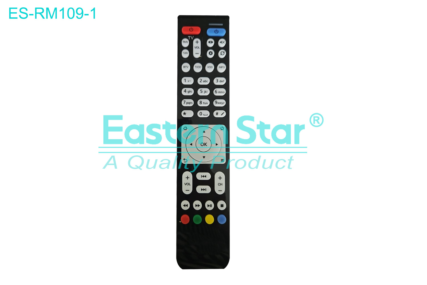 ES-RM109-1 Compatible for / Smart TV Remote Control R/M 49 Keys