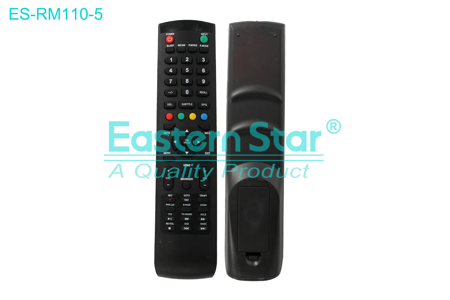 ES-RM110-5 Compatible for / Smart TV Remote Control R/M 52 Keys