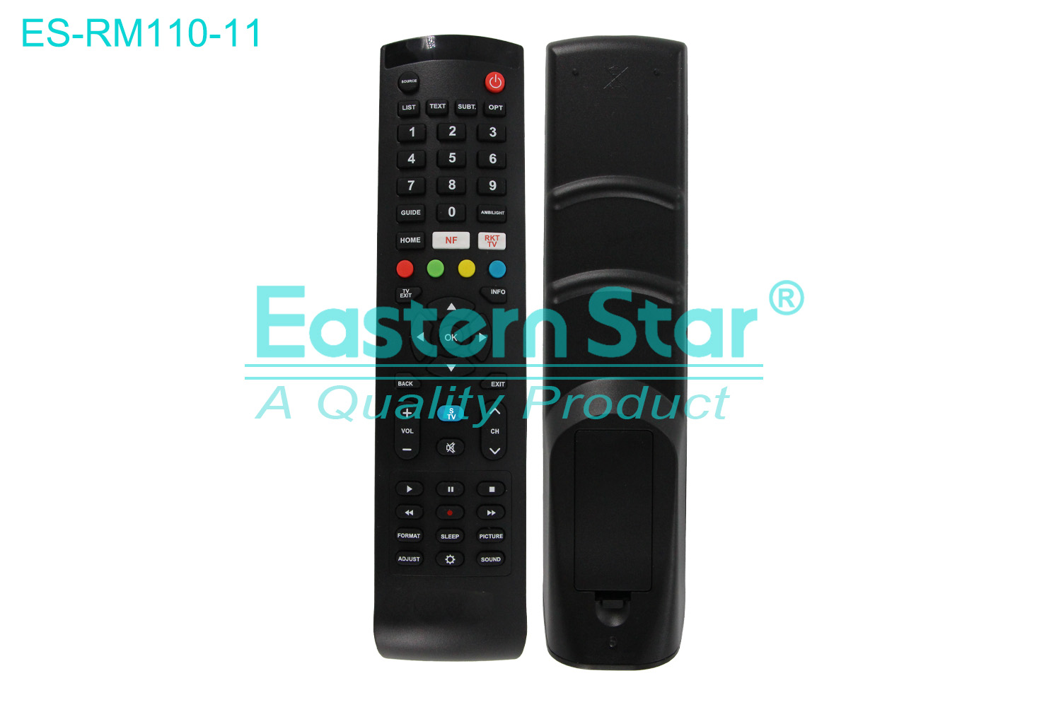 ES-RM110-11 Compatible for / Smart TV Remote Control R/M 52 Keys