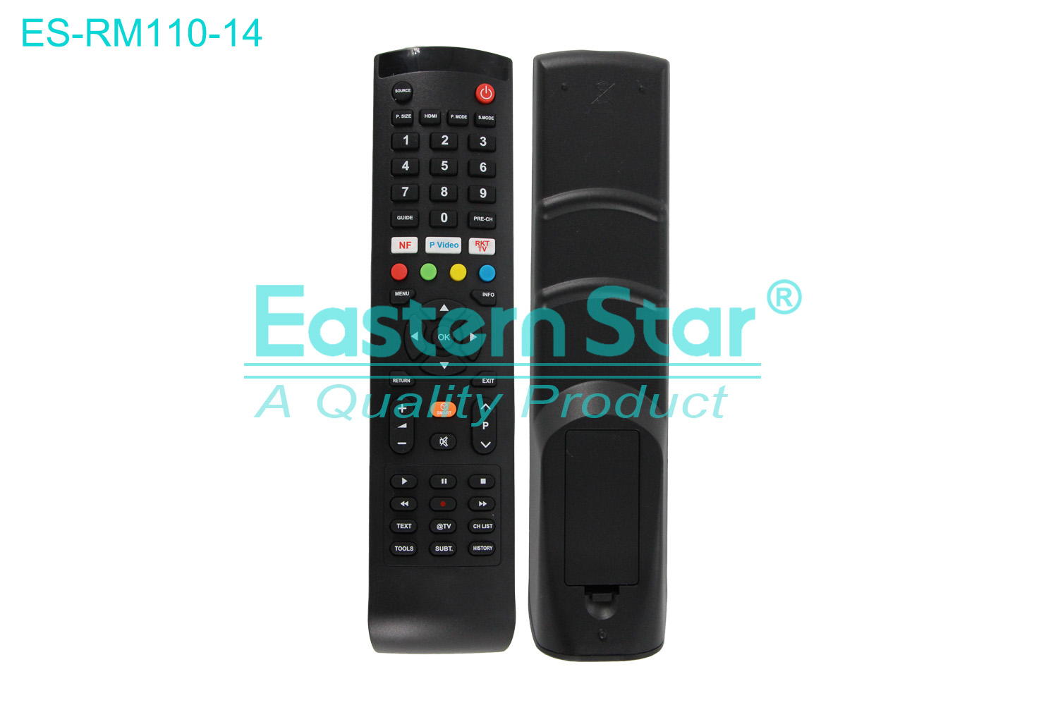 ES-RM110-14 Compatible for / Smart TV Remote Control R/M 52 Keys