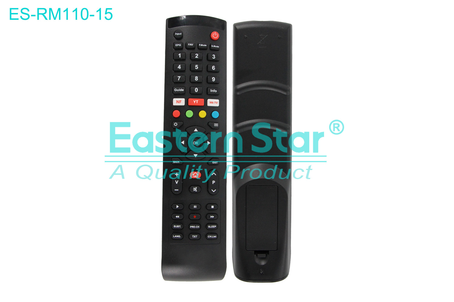 ES-RM110-15 Compatible for / Smart TV Remote Control R/M 52 Keys