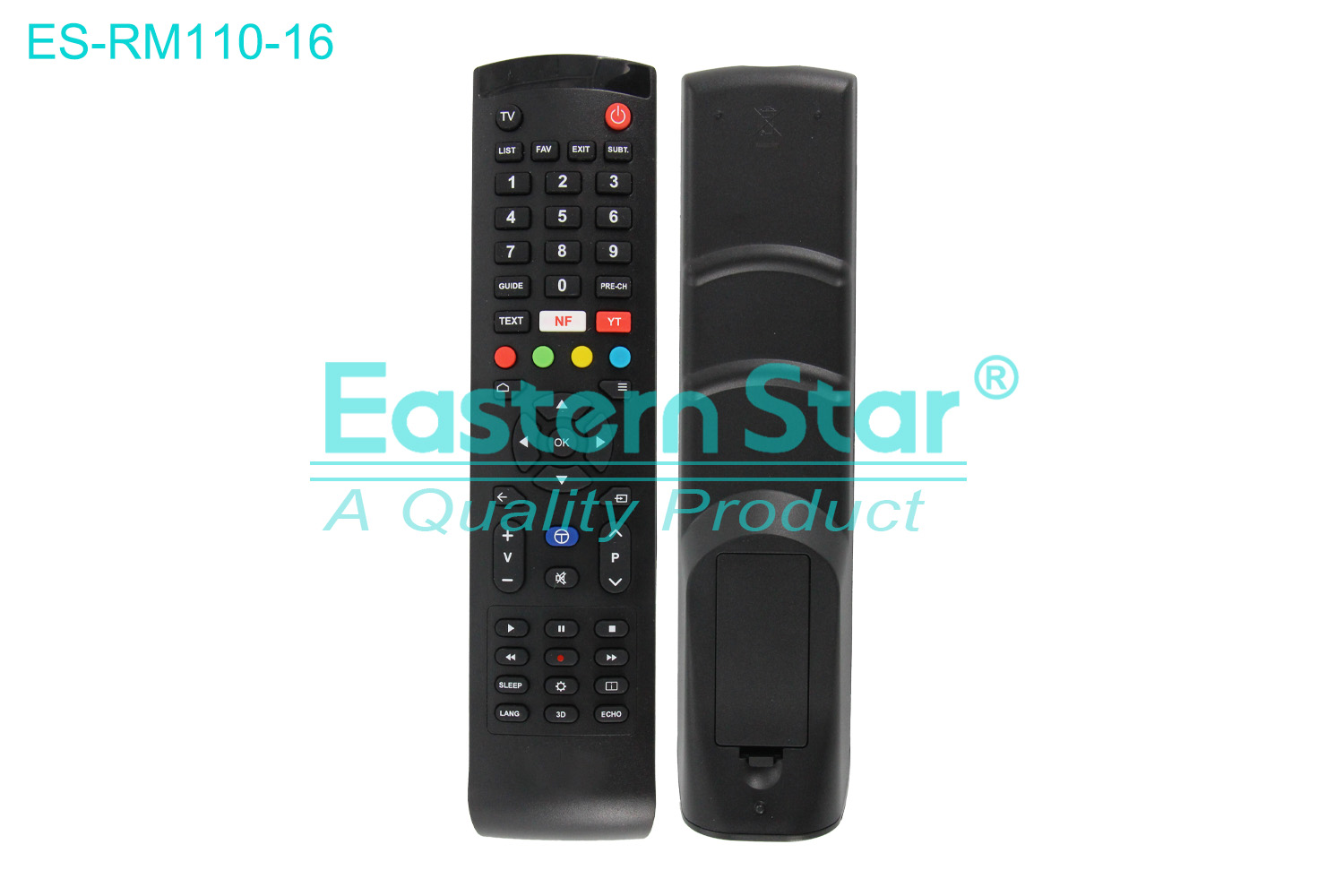 ES-RM110-16 Compatible for / Smart TV Remote Control R/M 52 Keys
