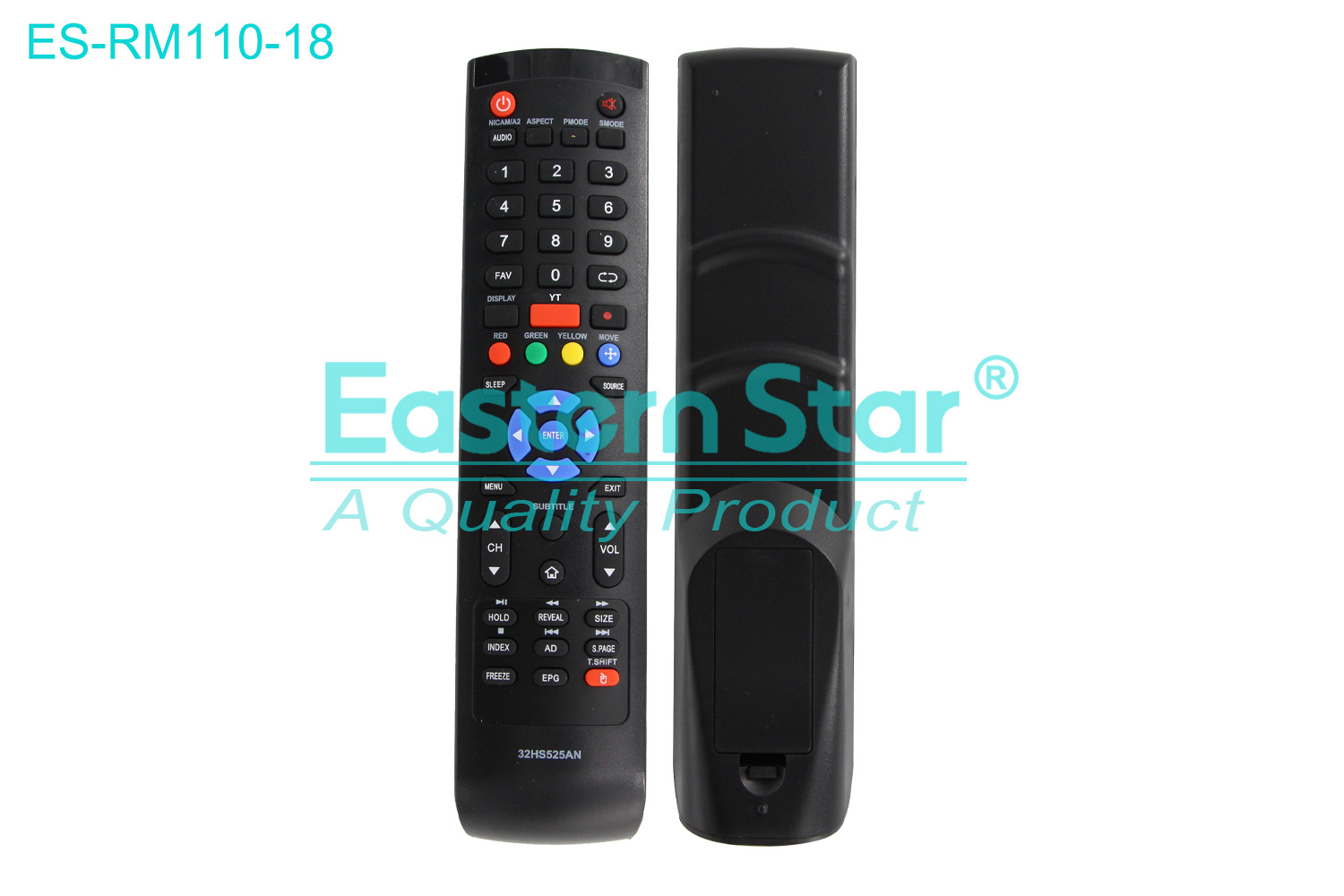 ES-RM110-18 Compatible for / Smart TV Remote Control R/M 49 Keys