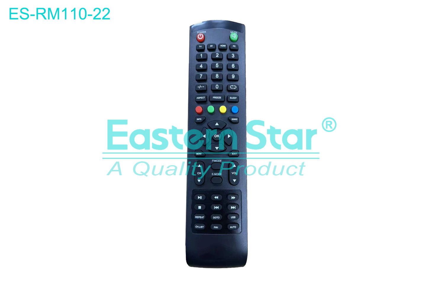 ES-RM110-22 Compatible for / Smart TV Remote Control R/M 52 Keys